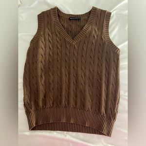 Brown Brandy Melville Sweater Vest